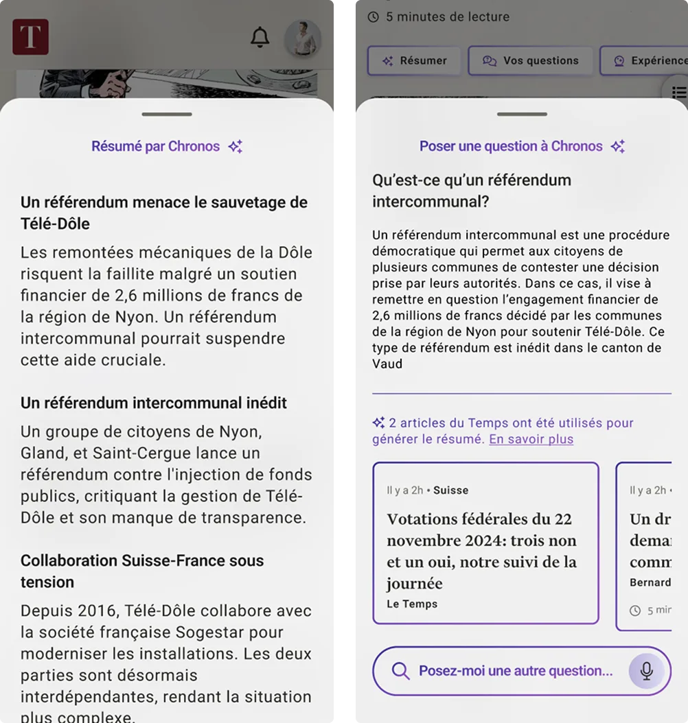 Flexible content formats, article summary and AI-augmented search