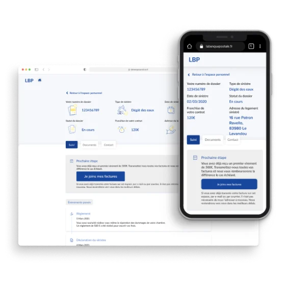 La Banque Postale, claims tracking